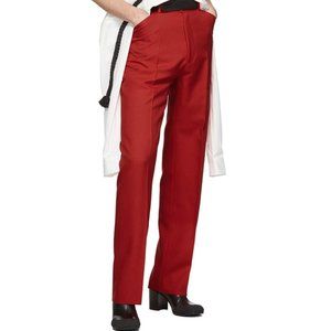 SSENSE Red High-Rise Five Pocket Trousers